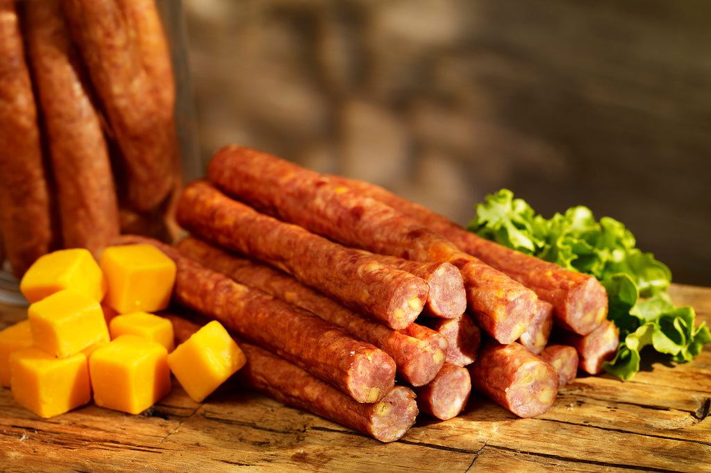 Smoked Cheddar Cheese Polish Sausage Sticks