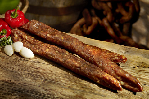 Dry Cured Hot Garlic Sausage